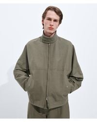 Bottega Veneta - Intrecciato Leather Zip Jacket - Lyst