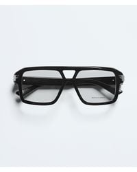 Bottega Veneta - Mitre Aviator Eyeglasses - Lyst