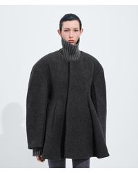 Bottega Veneta - Padded Wool Flannel Coat - Lyst