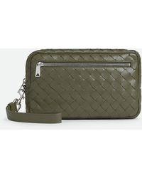 Bottega Veneta - Small Leather Intrecciato Pouch - Lyst