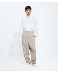 Bottega Veneta - Wool And Cotton Pants - Lyst