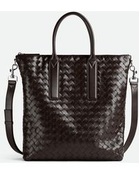 Bottega Veneta - Tote Intrecciato North-South Con Zip - Lyst