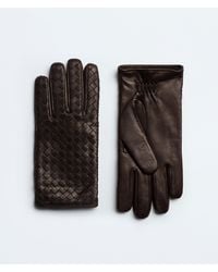 Bottega Veneta - Intrecciato Leather Gloves - Lyst