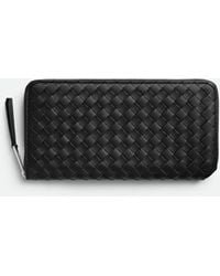 Bottega Veneta - Intrecciato Piccolo Portemonnaie Mit Umlaufendem Zip - Lyst