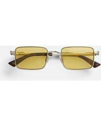 Bottega Veneta - Classic Rectangular Sunglasses - Lyst