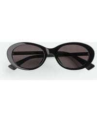 Bottega Veneta - クラシック オーバル サングラス - Lyst