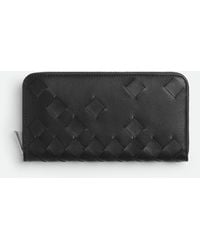 Bottega Veneta - Intrecciato Zip Around Wallet - Lyst