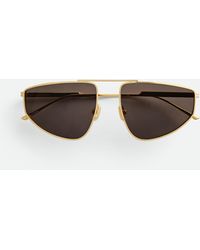 Bottega Veneta - Classic Aviator Sunglasses - Lyst