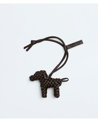 Bottega Veneta - Lambskin Woven Dog Charm - Lyst