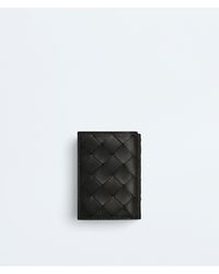 Bottega Veneta - Intrecciato Tiny Tri-Fold Zip Wallet - Lyst