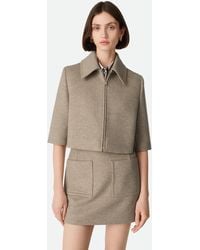 Bottega Veneta - Cropped-Jacke Aus Wolle Und Kaschmir - Lyst