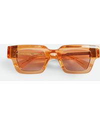 Bottega Veneta - Hinge Acetate Square Sunglasses - Lyst