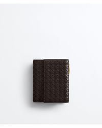 Bottega Veneta - Intrecciato Piccolo Small Bi-Fold Wallet With Flap - Lyst