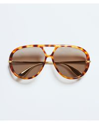 Bottega Veneta - "Classic Aviator" Sunglasses - Lyst