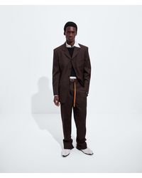 Bottega Veneta - Wool And Mohair Toile Trousers - Lyst