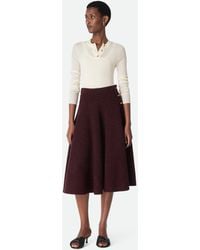 Bottega Veneta - Wool Bouclé Skirt - Lyst