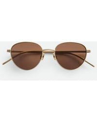 Bottega Veneta - Intrecciato Panthos Sunglasses - Lyst