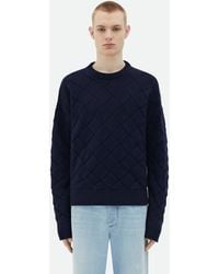 Bottega Veneta - イントレチャート ウール セーター - Lyst