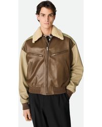 Bottega Veneta - レザー ナッパ ブルゾン - Lyst