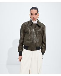 Bottega Veneta - Small Intrecciato Leather Blouson - Lyst