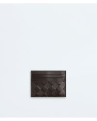 Bottega Veneta - Woven Leather Card Holder - Lyst