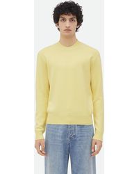 Bottega Veneta - Cashmere Jumper With Intrecciato Leather Patches - Lyst