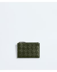 Bottega Veneta - Intrecciato Zipped Card Case - Lyst