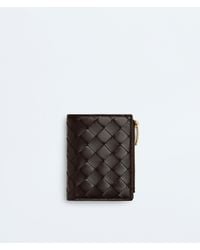 Bottega Veneta - Intrecciato Small Bi-Fold Wallet - Lyst
