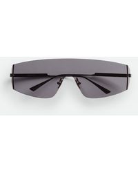 Bottega Veneta - Futuristic Shield Sonnenbrille - Lyst