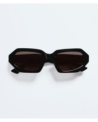 Bottega Veneta - Classic Oval Sunglasses - Lyst