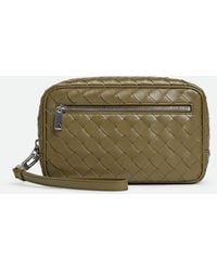 Bottega Veneta - イントレチャート スモール リストレット ポーチ - Lyst