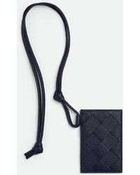 Bottega Veneta - Leather Intreccio Badge Holder - Lyst