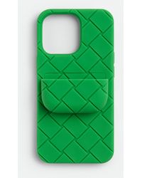 Bottega Veneta Custodia Per Iphone 13 Pro Con Porta Airpods - Verde