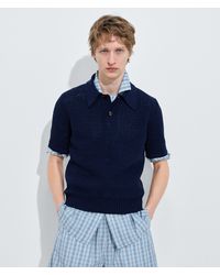 Bottega Veneta - Cotton Crochet Polo - Lyst