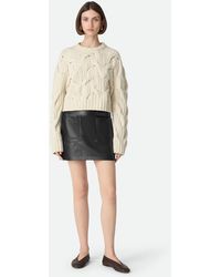 Bottega Veneta - Lederrock - Lyst