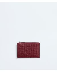 Bottega Veneta - Woven Mycelium Zipped Card Case - Lyst
