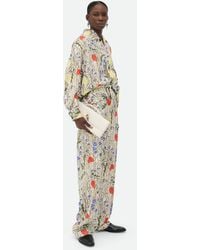Bottega Veneta - Flower Viscose And Silk Pyjama Set - Lyst