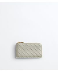 Bottega Veneta - Intrecciato L-Zipped Card Case - Lyst