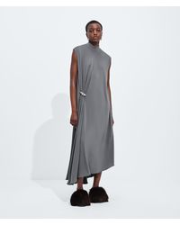 Bottega Veneta - Crepe Viscose Jersey Dress - Lyst