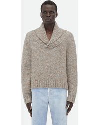 Bottega Veneta - Alpaca Shawl Collar Sweater - Lyst