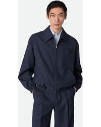 Bottega Veneta - Blouson Aus Melierter Wolle - Lyst