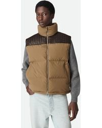 Bottega Veneta - Frosted Poplin Puffer Gilet - Lyst