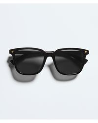 Bottega Veneta - Soft Recycled Acetate Square Sunglasses - Lyst