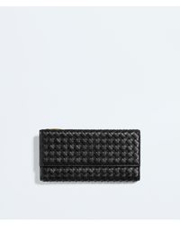 Bottega Veneta - Intrecciato Piccolo Long Wallet With Flap - Lyst