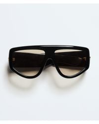 Bottega Veneta - Classic Shield Sunglasses - Lyst
