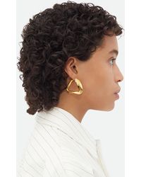 Bottega Veneta - Large Twist Triangle Hoop Earrings - Lyst
