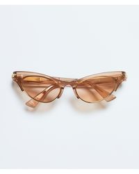 Bottega Veneta - Angle Cat Eye Sunglasses - Lyst