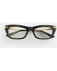 Bottega Veneta - Classic Rectangular Eyeglasses - Lyst