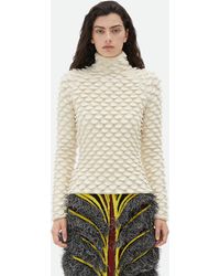 Bottega Veneta - Fish Scale Wool Sweater - Lyst
