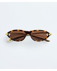 Bottega Veneta - Knot Cat Eye Sunglasses - Lyst